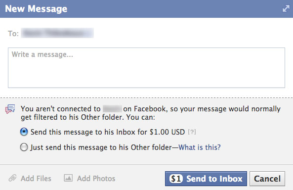 facebook-one-dollar-message-failure